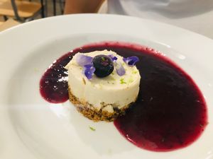 Cheescake at De/Raiz Cocina Café - Calle 65 in Bogota