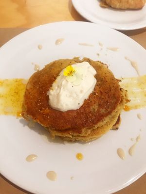 Pancakes at De/Raiz Cocina Café - Calle 65 in Bogota