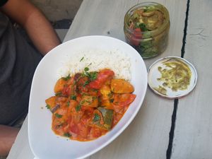 Scharfes Curry at Joyce in Reutte