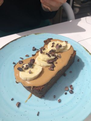 Banana bread with peanut butter   at The Therapist - LxFactory in Lisbon