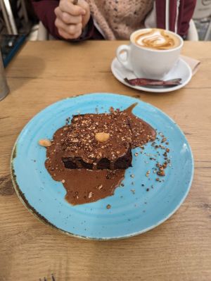 Gf vegan choc brownie at The Therapist - LxFactory in Lisbon