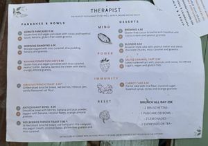 Menu. With  “V”  are vegan options  at The Therapist - LxFactory in Lisbon