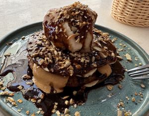 The banana pancake is orgasmic  at The Therapist - LxFactory in Lisbon