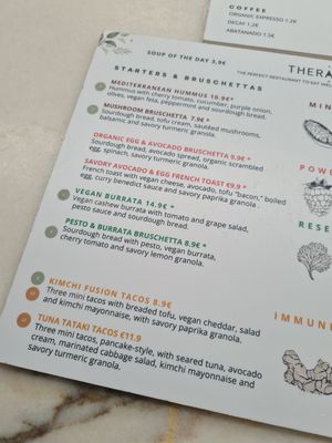 Menu at The Therapist - LxFactory in Lisbon