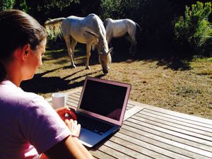 the perfect office space at Quinta das Aguias in Paredes De Coura