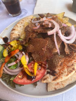 Vegan gyros  at Apollon in Corfu