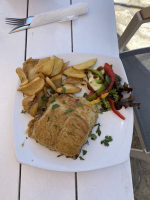 Vegan mousaka  at Apollon in Corfu