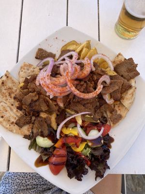 Vegan gyros  at Apollon in Corfu