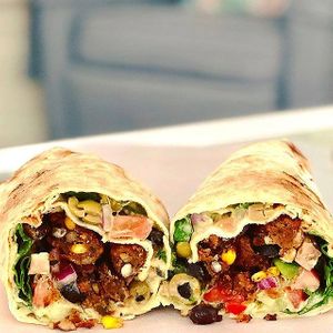 double black bean wrap at Pita Pit in Moncton