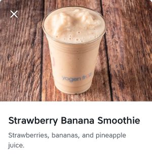 Strawberry Banana  at Pita Pit in Moncton