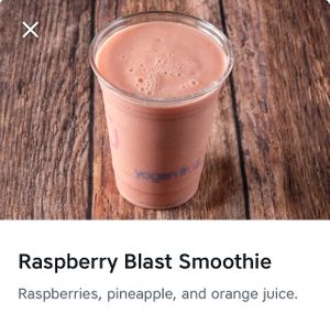 Raspberry Blast at Pita Pit in Moncton