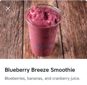 Blueberry Breeze  at Pita Pit in Moncton