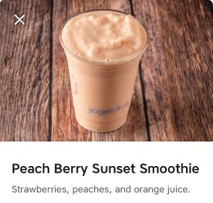 Peach Berry Sunset  at Pita Pit in Moncton