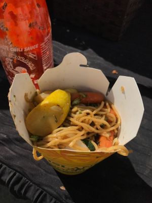 Soba noodles & veggies  at Island Noodles in Kalispell
