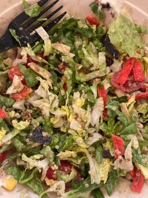 No beans or quinoa in sight. Red is shredded tortilla strips. at Beatnic - Soho in New York City