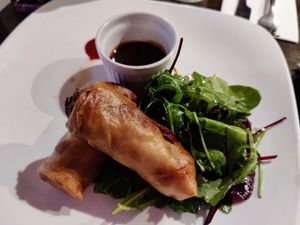 Vegan spring rolls at Lime in Galway