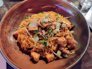 Vegan Singapore Noodles at Lime in Galway