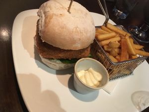 Tofu burger at Lime in Galway