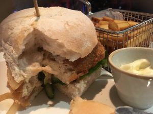 Tofu burger  at Lime in Galway
