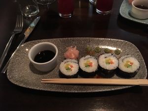 Vegan sushi at Lime in Galway
