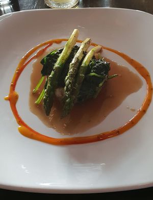 Basil Risotto Cake at Lime in Galway