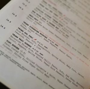 Pad Thai ingredients  at Lime in Galway