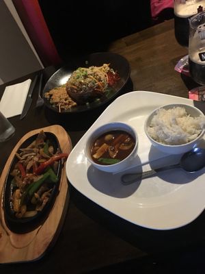 vegan "duck“ and vegan nasi goreng at Lime in Galway