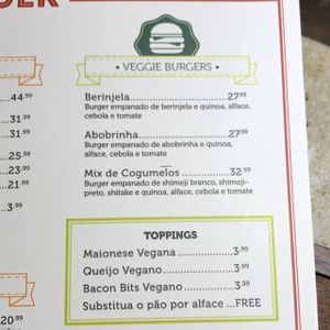 Veggie burger at Tri Burger in Santo Andre