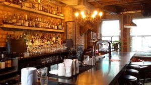 Bar upstairs (Bourbon Bar) at Trof NQ in Manchester