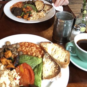 Vegan breakfast  at Trof NQ in Manchester