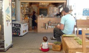 afternoon at Mauna...  at Mauna - Vegan Kitchen in Mitzpe Ramon