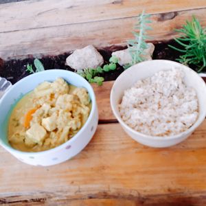 Curry Tofu at Mauna - Vegan Kitchen in Mitzpe Ramon