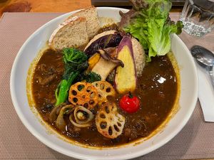 Vegan curry  at Nobister in Nagasaki