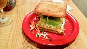 Veggie sandwich (550 yen)  at Nobister in Nagasaki