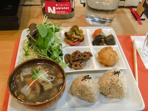 Vegan meal set. More filling than it looks.  at Nobister in Nagasaki