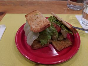Vegan sandwich at Nobister in Nagasaki