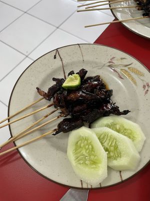 Sweet satay  at Alay Vegetarian in Singaraja