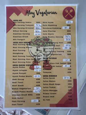   at Alay Vegetarian in Singaraja