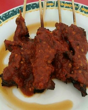 Sate plecing at Alay Vegetarian in Singaraja