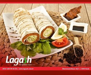 Chee kofte wrap!
Very popular raw fast-food in Turkey.

 at Lagash in Genk