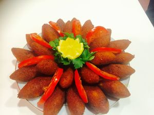 icli kofte, homemade croquettes with different filling options. at Lagash in Genk