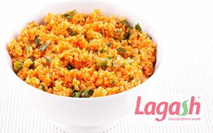 Kisir, a Turkish bulgur-salad similar to Tabouleh, Totally vegan. at Lagash in Genk