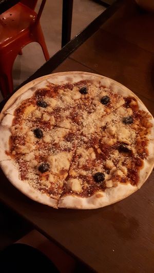 Vegan Pizza Margherita at South Beach Cafe in Koh Tao