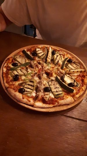 Pizza Vegetarian at South Beach Cafe in Koh Tao