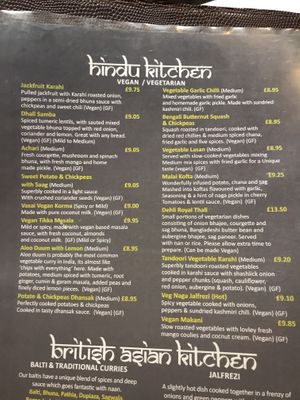 Great and unusual menu - delicious  at Vasai in Malvern