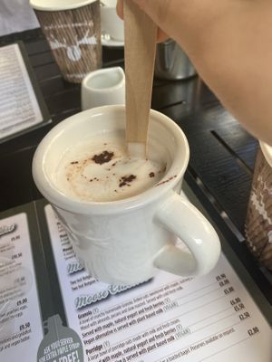   at Moose Coffee in Manchester