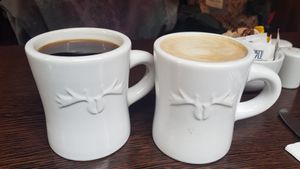 Great coffee and latte at Moose Coffee in Manchester