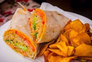 Vegan Wrap!  at Casa Vegana in Buenos Aires