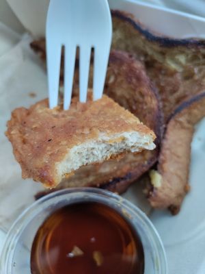 Chick'n and french toast at The Wild Chive in Long Beach