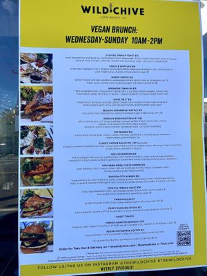 Brunch Menu  at The Wild Chive in Long Beach